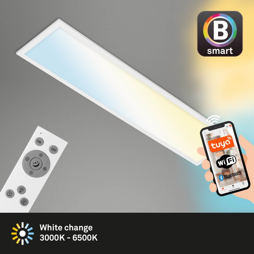 Brilo - Dimbare LED plafondlamp PIATTO LED/28W/230V 3000-6500K Wi-Fi Tuya + afstandsbediening