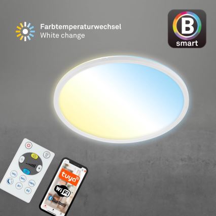 Brilo - Dimbare LED plafondlamp SLIM LED/22W/230V 2700-6500K Wi-Fi Tuya + afstandsbediening