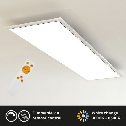 Brilo - Dimbare LED plafondlamp SLIM LED/24W/230V 3000-6500K 100x25 cm + afstandsbediening
