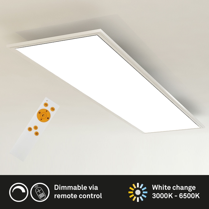 Brilo - Dimbare LED plafondlamp SLIM LED/24W/230V 3000-6500K 100x25 cm + afstandsbediening