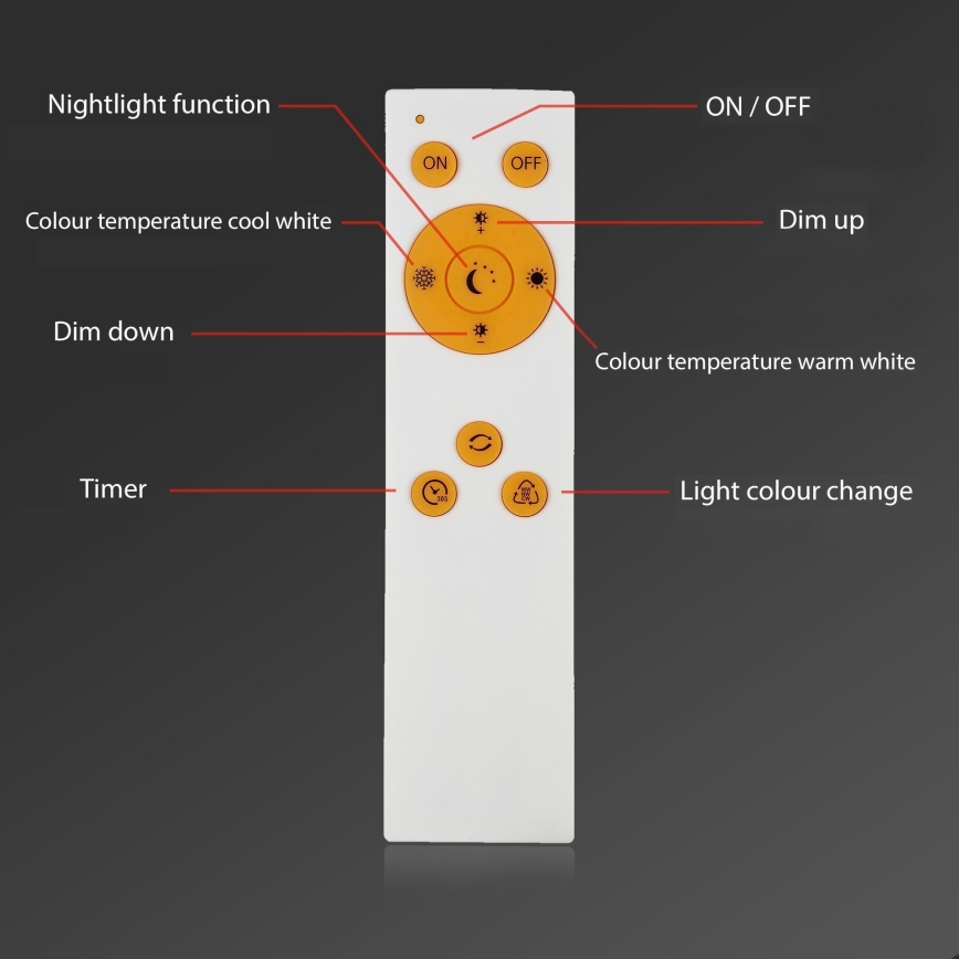 Brilo - Dimbare LED plafondlamp SLIM LED/24W/230V 3000-6500K 100x25 cm + afstandsbediening