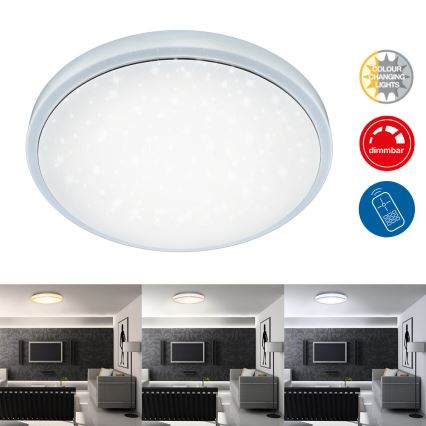 Brilo - Dimbare LED plafondlamp STARRY SKY LED/18W/230V 3000-6500K + afstandsbediening