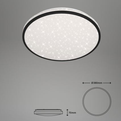 Brilo - Dimbare LED plafondlamp STARRY SKY LED/24W/230V 3000-6000K + afstandsbediening