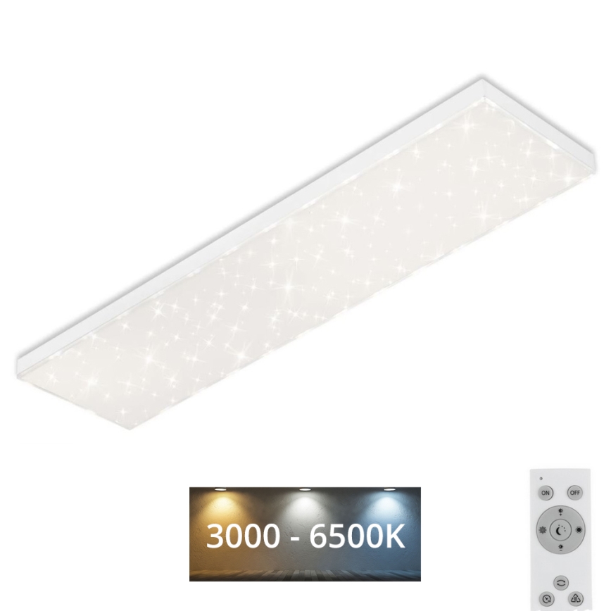 Brilo - Dimbare LED plafondlamp STARRY SKY LED/24W/230V 3000-6500K + afstandsbediening