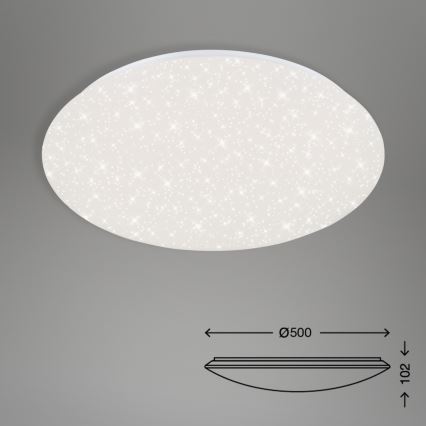 Brilo - Dimbare LED plafondlamp STARRY SKY LED/40W/230V 3000-6000K + afstandsbediening