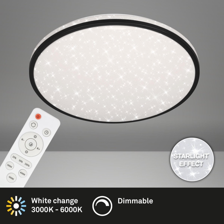 Brilo - Dimbare LED plafondlamp STARRY SKY LED/48W/230V 3000-6000K + afstandsbediening