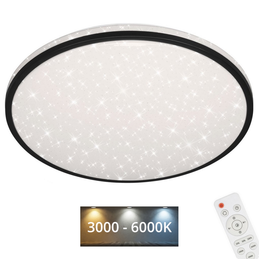 Brilo - Dimbare LED plafondlamp STARRY SKY LED/48W/230V 3000-6000K + afstandsbediening