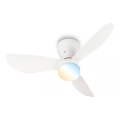 Brilo - Dimbare LED-plafondventilator LUFITO LED/15W/230V 3000/4000/6000K wit + afstandsbediening