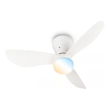 Brilo - Dimbare LED-plafondventilator LUFITO LED/15W/230V 3000/4000/6000K wit + afstandsbediening