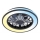 Brilo - dimbare LED plafondventilator VENTURO LED/24W/230V 3000-6500K zwart + afstandsbediening