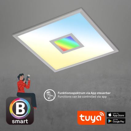 Brilo - Dimbare LED RGB plafondlamp CENTRO LED/24W/230V 2700-6500K Wi-Fi Tuya + afstandsbediening