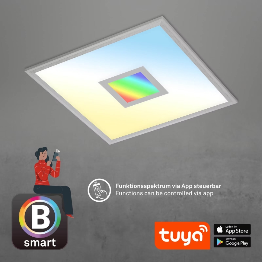 Brilo - Dimbare LED RGB plafondlamp CENTRO LED/24W/230V 2700-6500K Wi-Fi Tuya + afstandsbediening