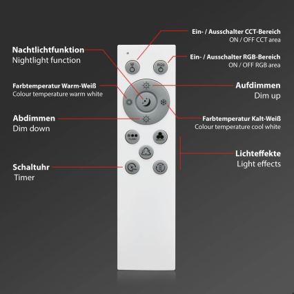 Brilo - Dimbare LED RGB plafondlamp CENTRO LED/24W/230V 2700-6500K Wi-Fi Tuya + afstandsbediening