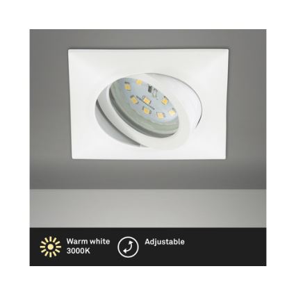 Brilo - Hangende LED Badkamer plafond verlichting LED/5W/230V IP23 wit