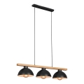 Brilo - Hanglamp aan een koord 3xE27/40W/230V rubberen boom