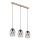 Brilo - Hanglamp aan een koord WAKTU 3xE27/60W/230V rubberen boom