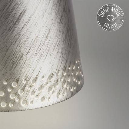 Brilo - Dimbare oplaadbare buitentafellamp met aanraakbediening KIKI LED/2,6W/5V IP44 2600 mAh zilver