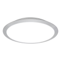 Brilo - LED Badkamer plafondlamp CTS LED/21W/230V 3000/4000K IP44 Ø 37 cm mat chroom
