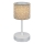 Brilo - LED Dimbaar oplaadbaar buitenshuis tafellamp LOLE LED/3W/5V 2000mAh IP44 zilver/beige