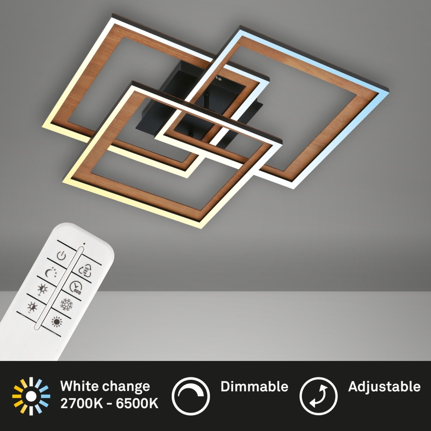 Brilo - LED Dimbare Opbouwlamp FRAME LED/45W/230V 2700-6500K + afstandsbediening