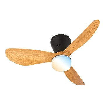 Brilo - LED dimbare plafondventilator LUFITO LED/15W/230V 3000/4000/6000K beige + afstandsbediening
