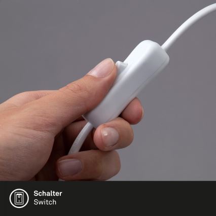 Brilo - LED Flexibel tafellamp met clip TRASNA LED/7,5W/230V wit