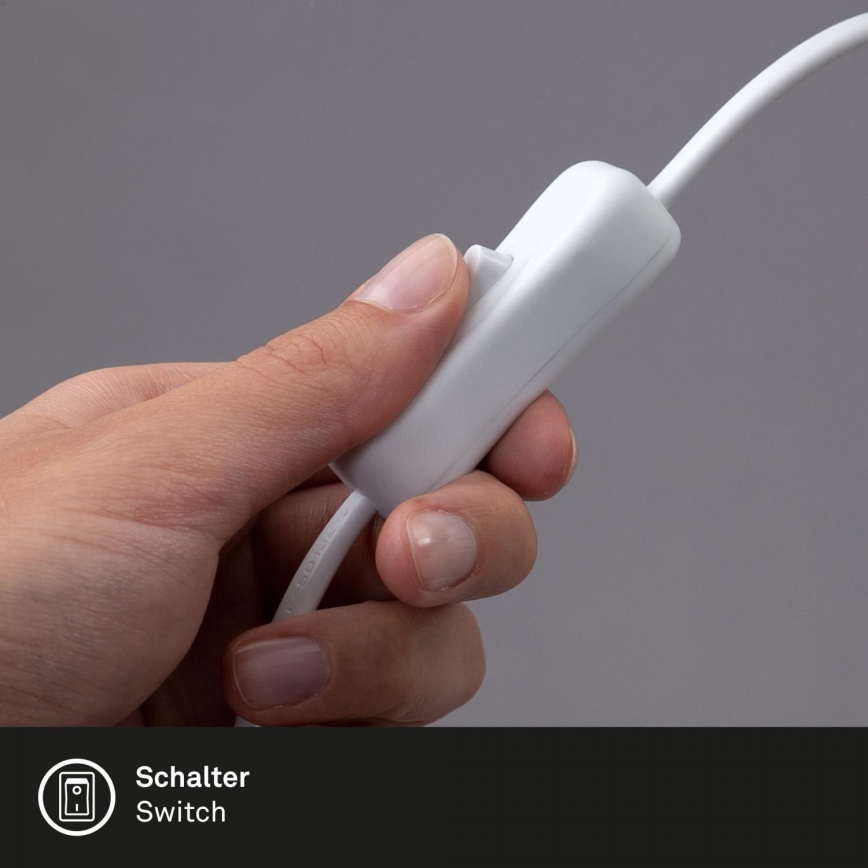 Brilo - LED Flexibel tafellamp met clip TRASNA LED/7,5W/230V wit