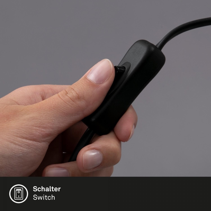 Brilo - LED Flexibel tafellamp met clip TRASNA LED/7,5W/230V zwart