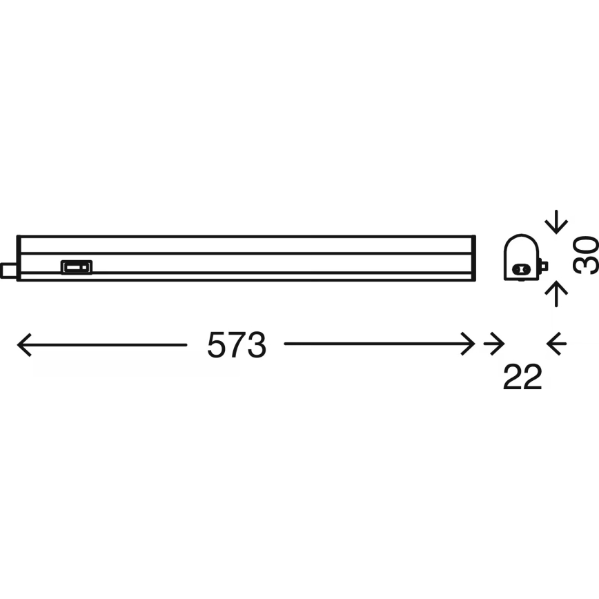 Brilo - LED-onderbouwarmatuur 8W/230V 4000K 58,5 cm