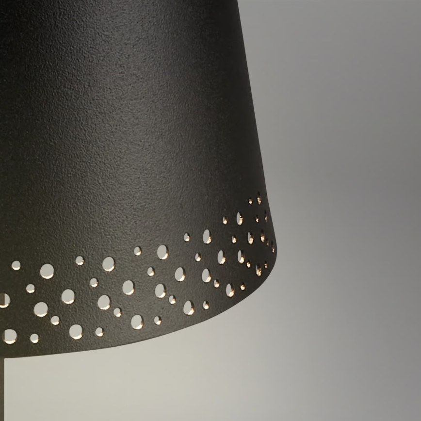 Brilo - Dimbare oplaadbare aanraak-LED tafellamp voor buiten KIKI LED/2,6W/5V IP44 2600 mAh zwart