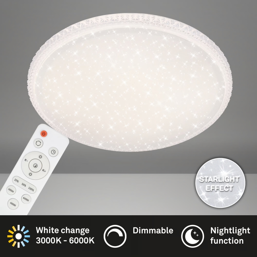 Brilo - LED-plafondlamp 48W, 230V, Ø 60 cm