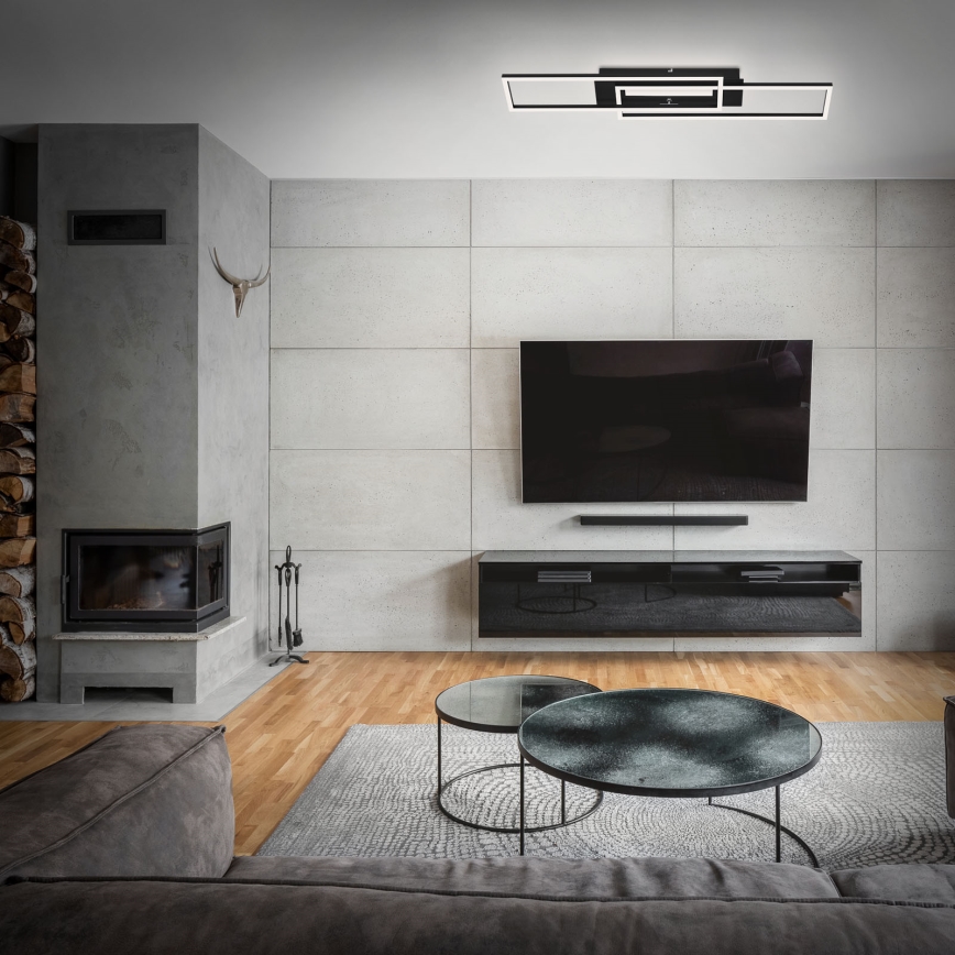 Brilo - LED Opbouwlamp FRAME 2xLED/20W/230V zwart