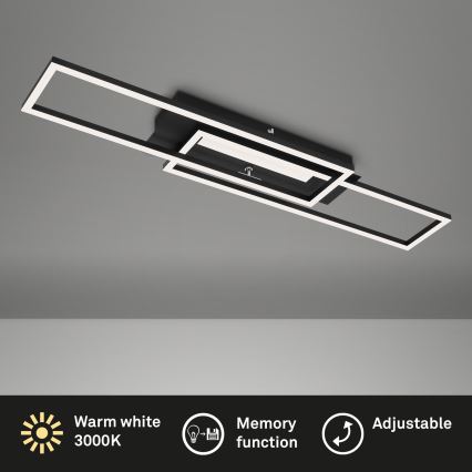 Brilo - LED Opbouwlamp FRAME 2xLED/20W/230V zwart