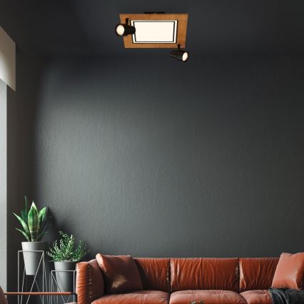 Brilo - LED Plafondlamp LED/12W/230V + 2xGU10/9W 3000K