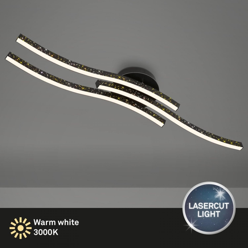 Brilo - LED Plafondlamp LED/19W/230V 3000K zwart