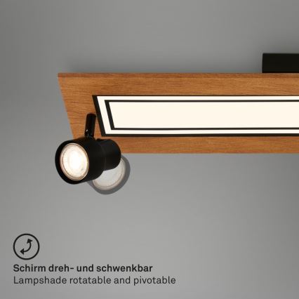 Brilo - LED Plafondlamp LED/24W/230V + 3xGU10/9W 3000K