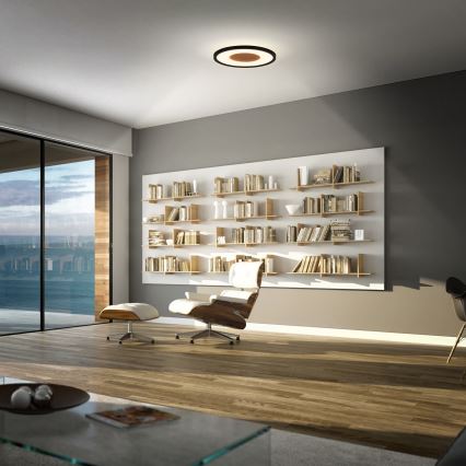 Brilo - LED plafondlamp SUFIT WOOD LED/18W/230V 3000K Ø 29 cm