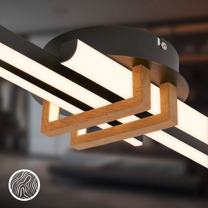 Brilo - LED-plafondlamp TINKA LED/21W/230V 3000K zwart