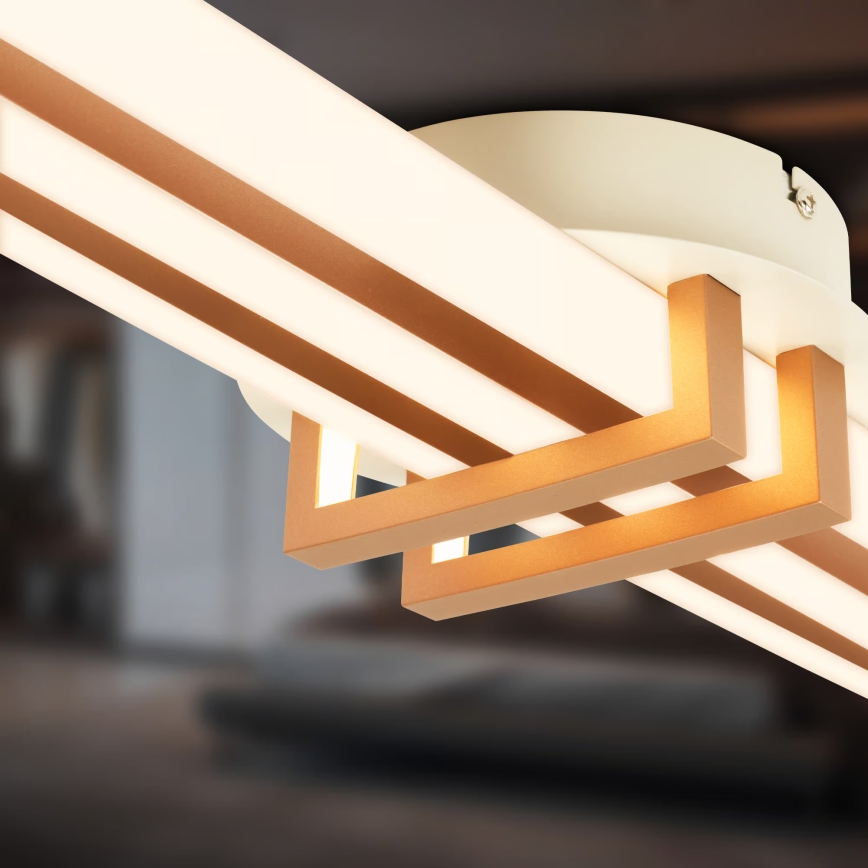 Brilo - LED plafondlamp TINKA LED/30W/230V 3000K koperkleurig