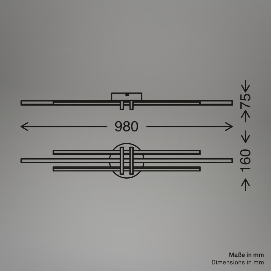 Brilo - LED plafondlamp TINKA LED/30W/230V 3000K koperkleurig