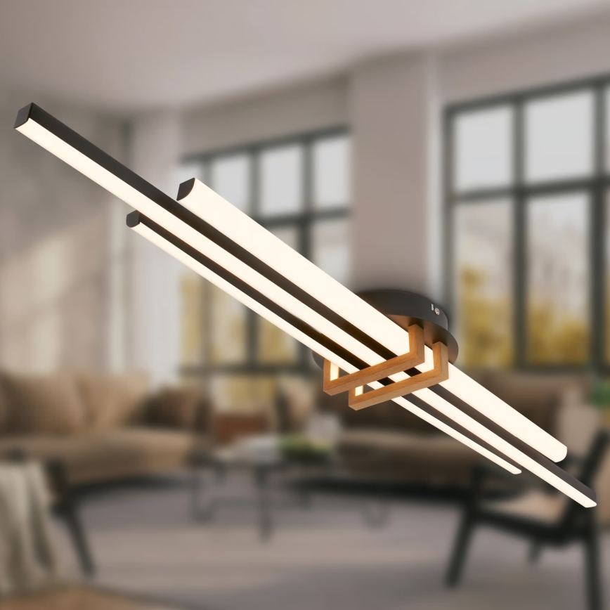 Brilo - LED plafondlamp TINKA LED/30W/230V 3000K zwart