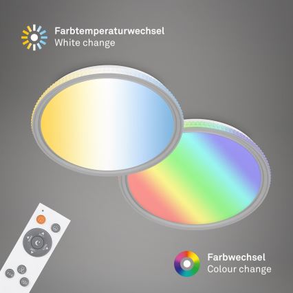 Brilo - Dimbare RGB LED plafondlamp LED/40W/230V 3000-6500K + afstandsbediening