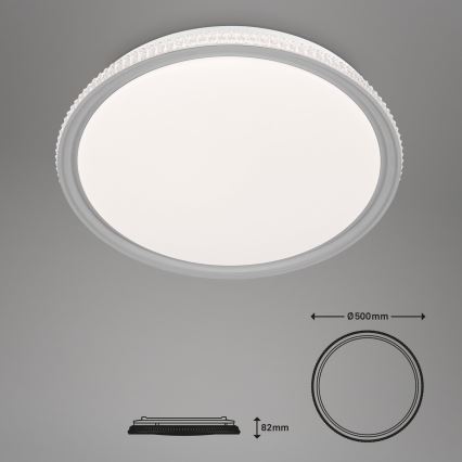 Brilo - Dimbare RGB LED plafondlamp LED/40W/230V 3000-6500K + afstandsbediening