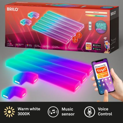 Brilo - LED RGBIC Dimbare lamp rails Smart LED/24W/230V Wi-Fi Tuya
