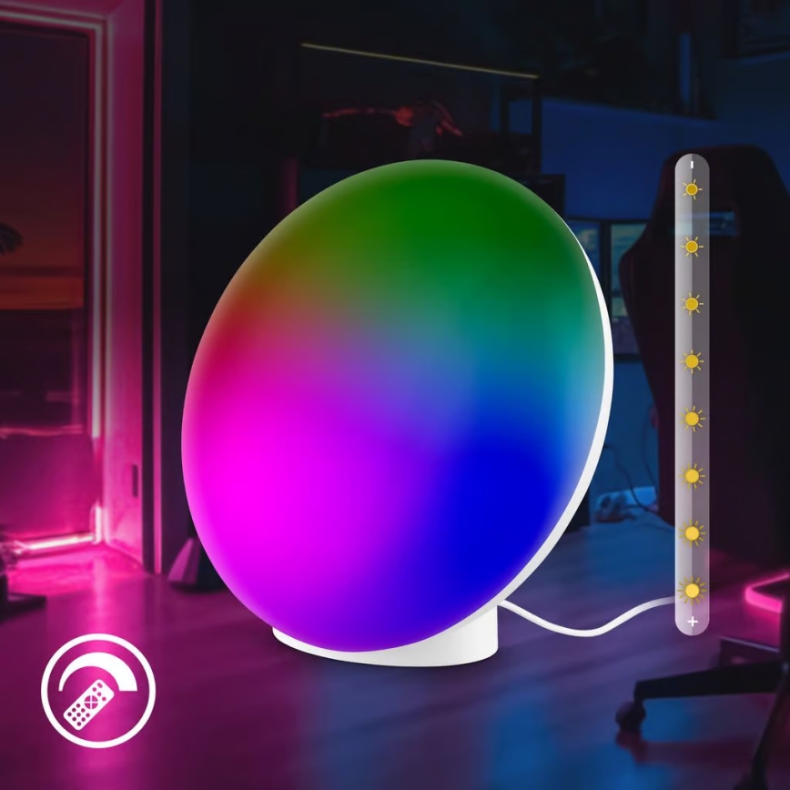 Brilo - Dimbare oplaadbare LED RGBIC tafellamp TARA LED/6W/5V 3000-6500K Wi‑Fi Tuya + afstandsbediening