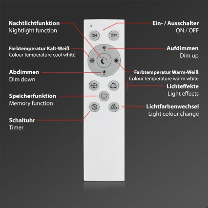 Brilo - LED RGBW Dimbaar tafellamp LED/9W/230V 3000-6500K Wi-Fi Tuya + afstandsbediening