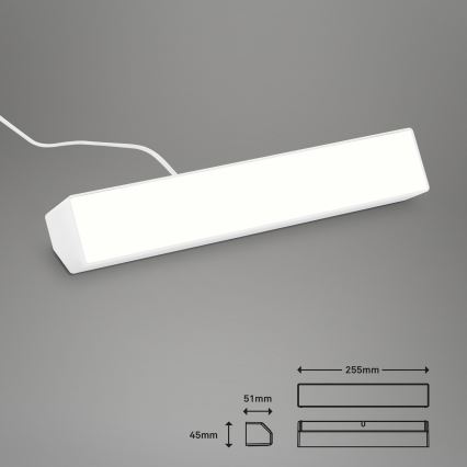 Brilo - LED RGBW Dimbaar tafellamp LED/9W/230V 3000-6500K Wi-Fi Tuya + afstandsbediening