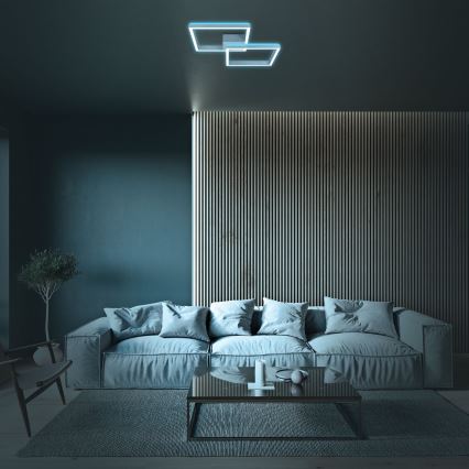 Brilo - LED RGBW Dimbare bevestigde hanglamp FRAME 2xLED/17W/230V 2700-6500K + afstandsbediening