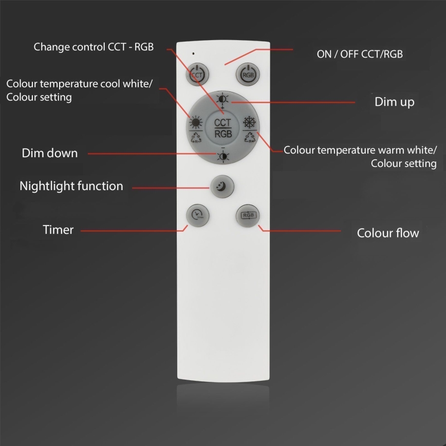 Brilo - LED RGBW Dimbare bevestigde hanglamp FRAME LED/18W/230V 2700-6500K + afstandsbediening