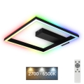Brilo - LED RGBW Dimbare Opbouwlamp FRAME LED/18W/230V 2700-6500K + afstandsbediening